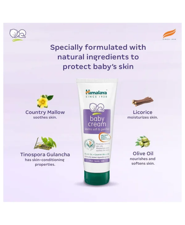 Himalaya Herbal Baby Cream - 200 ml - Image 3