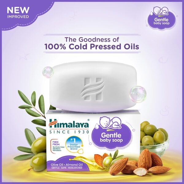 Himalaya Herbal Gentle Baby Soap Value Pack Of 4 - 75 gm  BabyCry - Image 5
