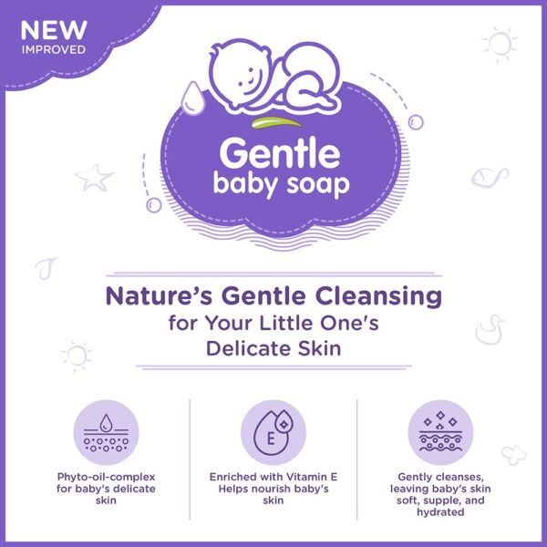 Himalaya Herbal Gentle Baby Soap Value Pack Of 4 - 75 gm  BabyCry - Image 3