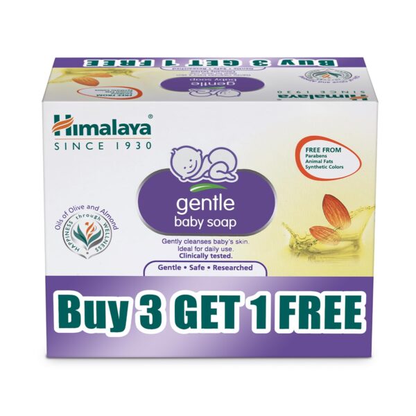 Himalaya Herbal Gentle Baby Soap Value Pack Of 4 - 75 gm  BabyCry