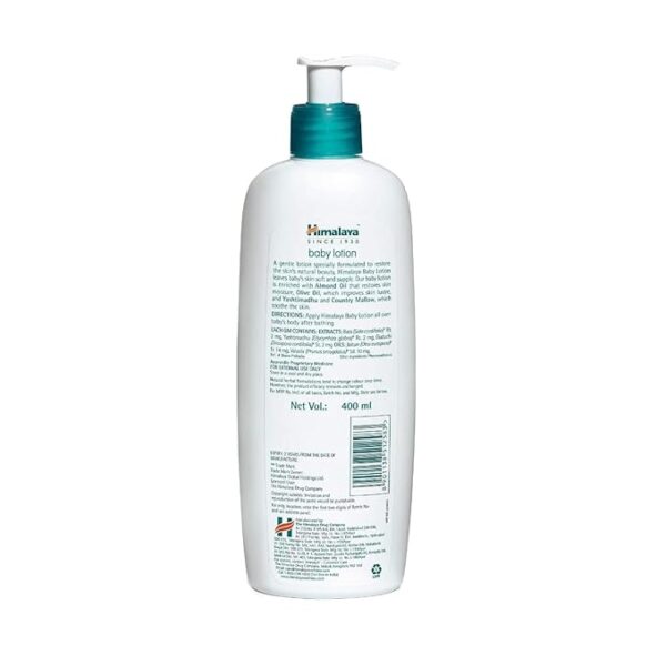 Himalaya Baby Body Lotion, For All Skin Types (400 ml) - Image 5